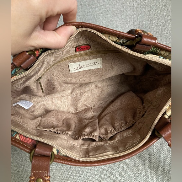 Sakroots straw shoulder bag with embroidered owl - Picture 7 of 12